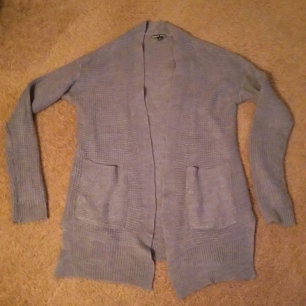 Gray cardigan